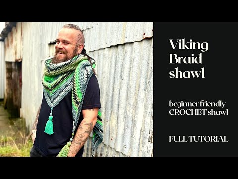 Viking Braid Shawl - Full Crochet Tutorial