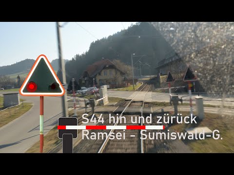 Cab ride Ramsei to Sumiswald-G. and back - Führerstandsmitfahrt Ramsei nach Sumiswald-G. und zurück