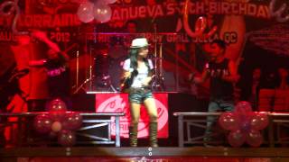 Franchesca Falcon on stage sing  "STRONGER" by Kelly Clarkson