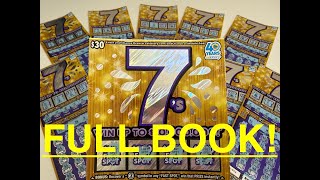 Scratching Full Book of $30 7's CA Scratcher! California Lotto! Lucky Number 7! @CaliforniaLottery