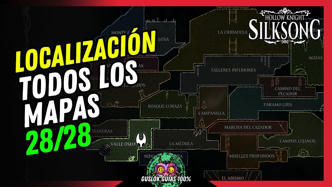 UBICACIÓN de TODOS LOS MAPAS | GUÍA 100% | 💯Hollow Knight: Silksong🏆 UBICACIÓN de TODOS LOS MAPAS | GUÍA 100% | 💯Hollow Knight: Silksong🏆
