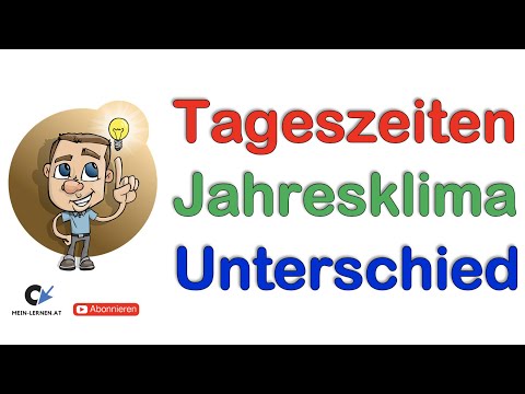 Unterschied Tageszeitenklima und Jahreszeitenklima