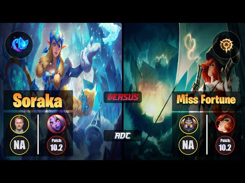 Zven SORAKA (ADC) [Summon Aery] VS MISS FORTUNE - Challenger NA Patch 10.2