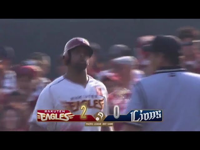 【2回裏】全力疾走!! イーグルス・ペゲーロのタイムリー内野安打!! 2017/7/8 E-L