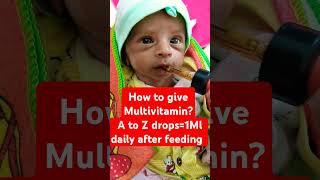 Dose of Multivitamin in Premature baby #prematurebaby #flute