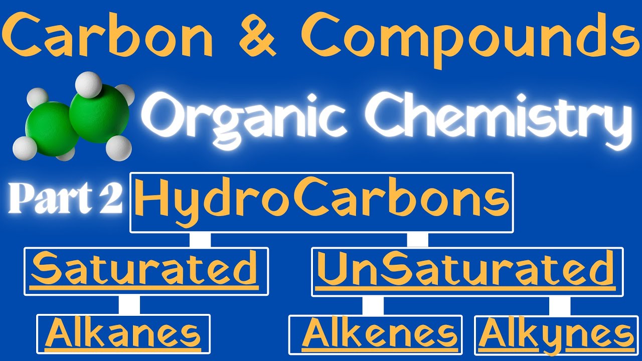 Organic Chemistry Basic Concepts | Saturated And Unsaturated Hydrocarbons Class 10