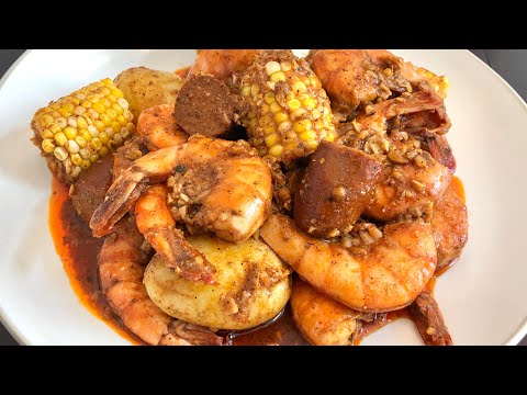 SPICY CAJUN SHRIMP WITH GARLIC BUTTER SAUCE