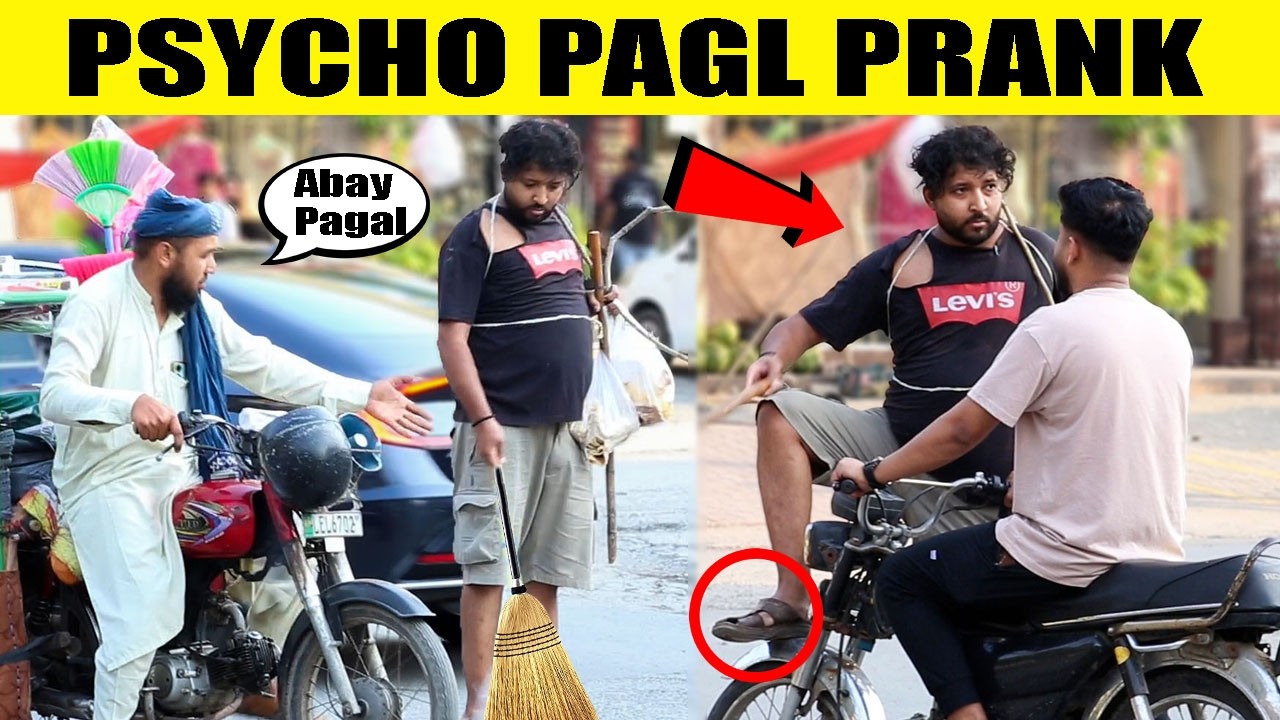 Funny Pagal Prank | Psycho Prank on Street‪ | by Sharik & Iqbal Malik on @sharikshah