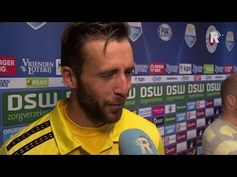 Tom Muyters na afloop van Excelsior - Heracles Almelo