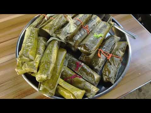 Los famosos tamales del cantón Tobias, Santa Rita Chalatenango, El Salvador.