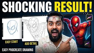 Anyone Can Draw This Spider-Man in Procreate! | The Result Will Shock You! | iPad Art