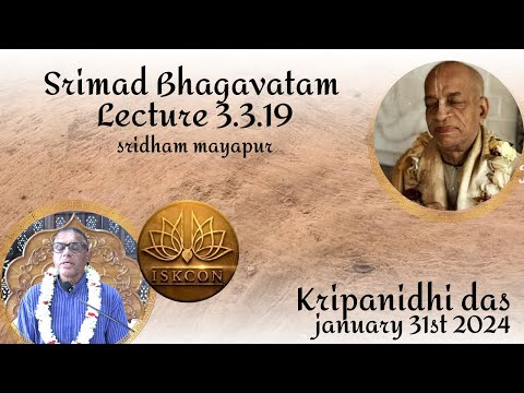 Bhagavatam 3.3.19 & Gopal Bhatta Goswami w/Kripanidhi das acbsp #bhakti #harekrishna #iskcon #kirtan