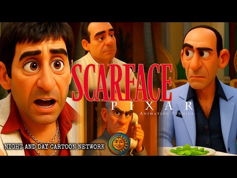 SCARFACE: Tony Montana Meeting With Sosa Scene (PIXAR ANIMATION) N&D Cartoon Network