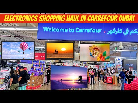 Cheapest TVS DUBAI CARREFOUR SMART TV Phone Electronics Price Shopping Haul Hypermarket Al Shindagha