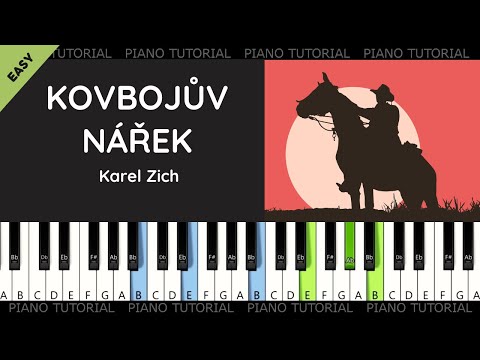 Karel Zich - Kovbojův nářek - The Cowboy´s Lament (piano tutorial | jak hrát | klavír)