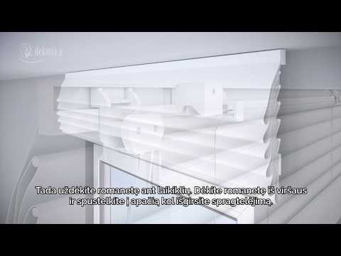 Montavimo instrukcija su virveliniu mechanizmu
