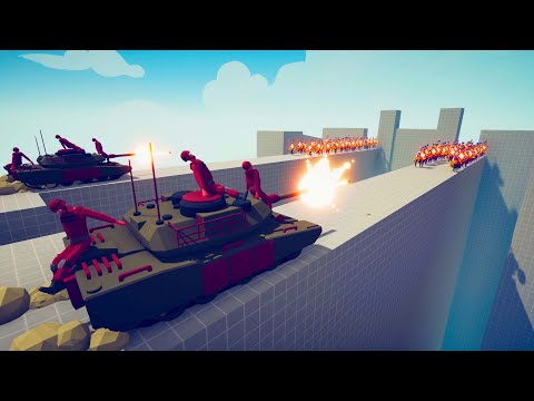 2x TANKS vs 100x EVERY UNIT 🔫 | Totally Accurate Battle Simulator TABS