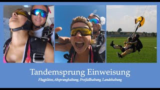 Tandemsprung Ablauf bei TandemPaar - Fallschirmspringen Niederbayern / Bayern / Österreich / Oberösterreich / Niederösterreich