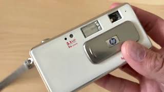 Video thumbnail for HP Photosmart 433 retro digital 3.1MPx zoom compact photo camera test by Siim Umbleja