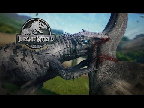 Jurassic World Evolution - THE BIGGEST TAKEDOWN! - Indominus Rex VS Brachi, Biggest Dinos - Gameplay