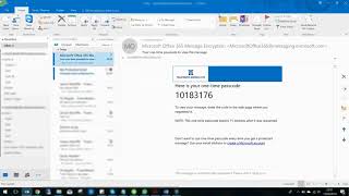What Receiving Encrypted Emails Looks Like in Outlook