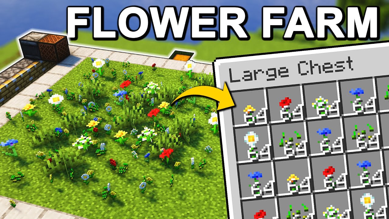 The EASIEST Flower Farm in Minecraft 1.21+ (Tutorial)