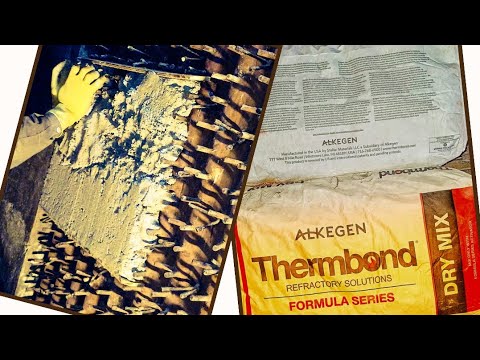 Thermbond (Formula 12-L) Refractory Site Application||CFBC Boiler||Target Wall||