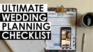 The ULTIMATE Wedding Planning Checklist *FREE PRINTABLE* (Can Start This As Soon As You Get Engaged)