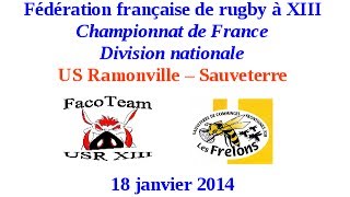 preview picture of video '20140118 usr sauveterre | Facos vs Frelons'