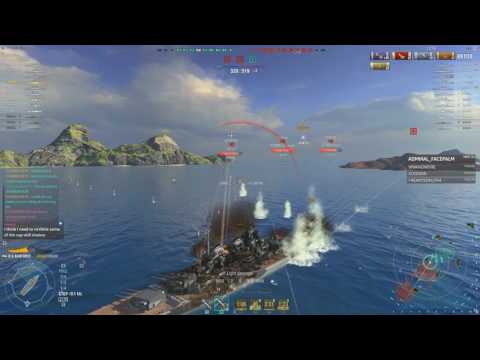 WoWS 0.6.0 - GK 6 Kill 237K Damage Slaughter (How to GK)