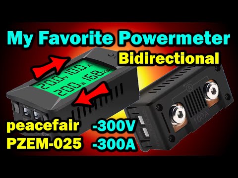 PZEM-025 Bidirektionales Powermeter Voltmeter, mit integriertem Shunt / Test