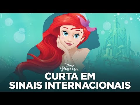 Capa de Descobrindo a Pequena Sereia em sinais internacionais | Disney Princesa