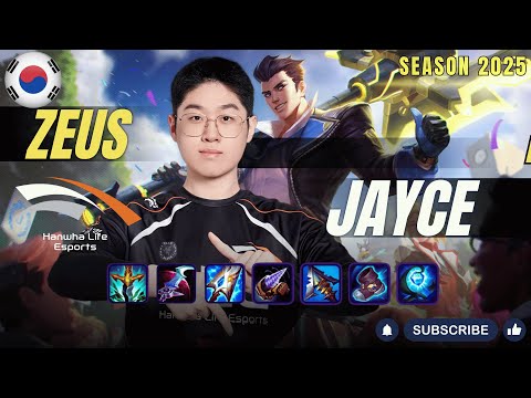 HLE Zeus JAYCE vs SION Top - Patch 25.24 KR Ranked | lolrec