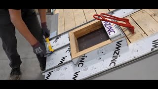 Çatı Penceresi Etrafına VMZINC® Titanyum Çinko Levhaların Doğru Şekilde Yerleşti
