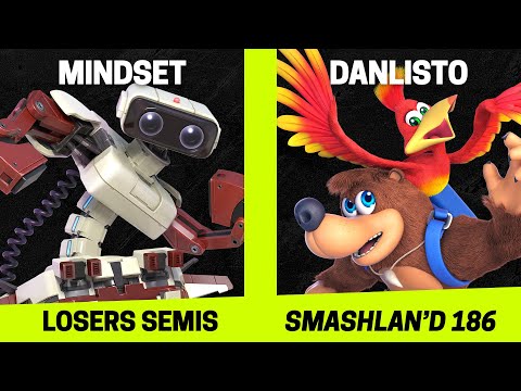 SmashLAN'd 186 Losers Semis - Mindset (R.O.B.) vs Danlisto (Banjo) - SSBU Tournament
