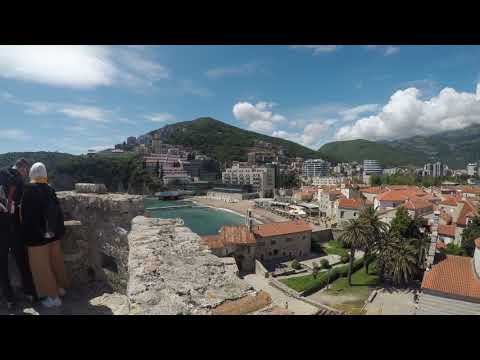 Views of Budva, Montenegro from atop the citadel
