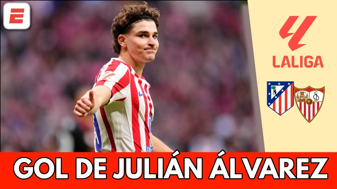 JULIÁN ÁLVAREZ cambio penal por gol y firmó el 1-0 de ATLÉTICO DE MADRID vs SEVILLA | La Liga