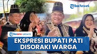 Detik-detik Bupati Pati Disoraki "Huu" oleh Warga saat Diarak Naik Kereta Kencana Ikut Kirab Budaya