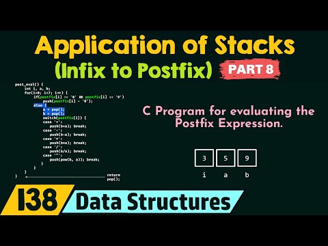 Application of Stacks Infix to Postfix Part 8