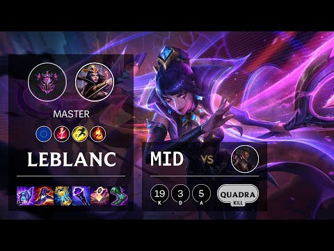 LeBlanc Mid vs Lucian - EUW Master Patch 11.15