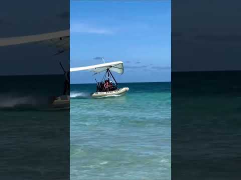 The flying inflatable boat. Would you get on it? 😳