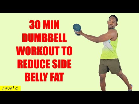 30 Minute Dumbbell Strength Training for Fat Loss Full Body Workout  250 Calories 