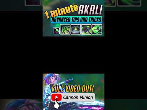 1 Minute of Akali Tips & Tricks - YOU PROBABLY DIDN'T KNOW! (part 2) #shorts