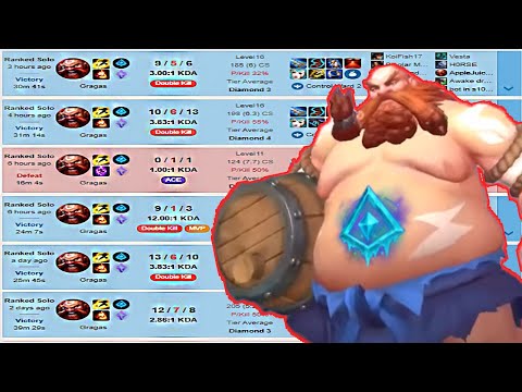 I will MASTER Glacial Augment Gragas and show you how OP it is