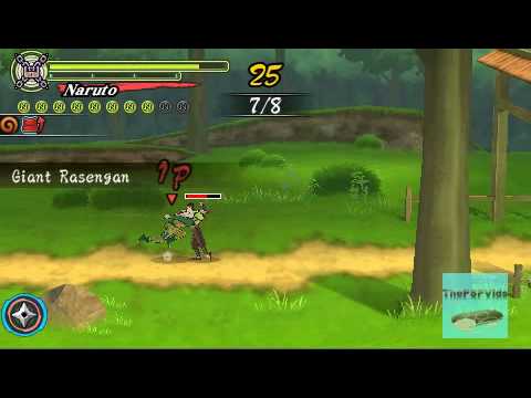 naruto ultimate ninja heroes 3 psp gameplay