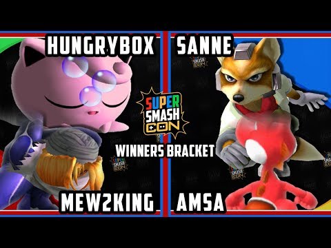 SSC2018 SSBM - VGBC | aMSa & Sanne Vs. Liquid`Hungrybox & FOX MVG | Mew2King  Melee Winners Bracket