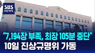 "7,194장 부족, 최장 105분 중단"..오늘 진상규명위 가동 / SBS