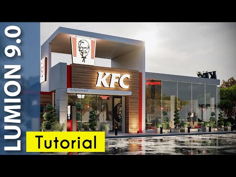 Lumion 9 REALISTIC Render Tutorial #15 KFC