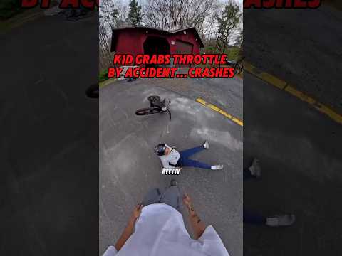 Kid GRABS Throttle by Accident… Ebike CRASHES | @JulioStunts  #ebike #crash #biker