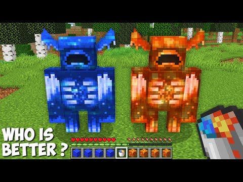 Who is STRONGER ? LAVA WARDEN vs WATER WARDEN in Minecraft !